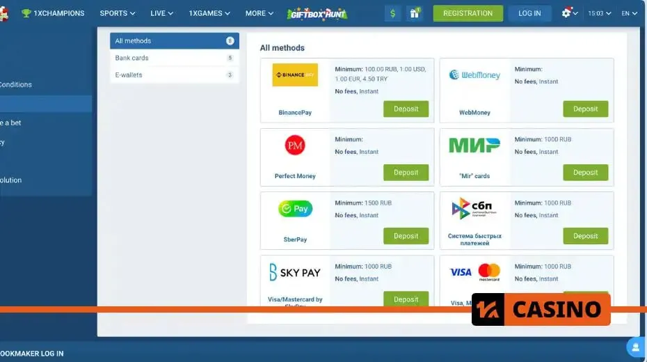 1xbet платежи, поддерживающие кредитные карты, электронные кошельки и криптовалютные транзакции