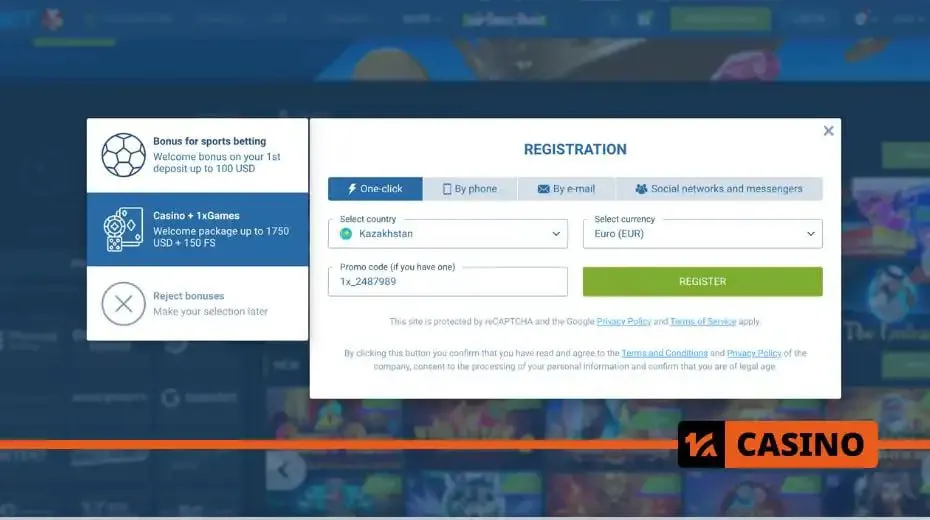Процесс регистрации на 1xbet для мгновенного доступа к ставкам на спорт и функционалу казино
