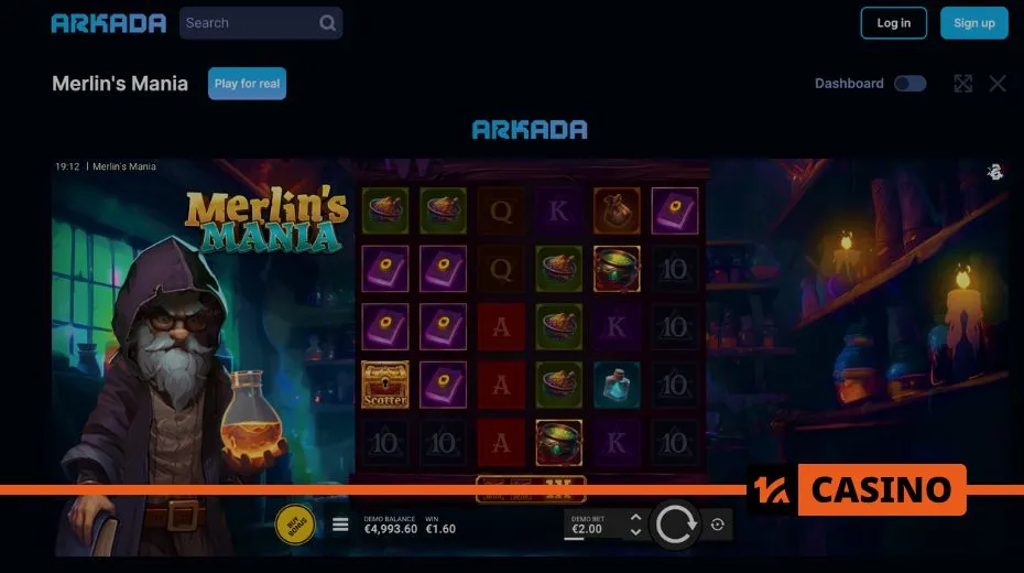 Arkada casino demo slots with access to classic and modern slot features