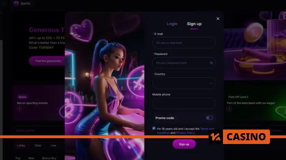 Auf casino тіркелу нұсқаулығы: Auf casino сайтында тіркелудің қадамдық процесі, кеңестер және промокод енгізу