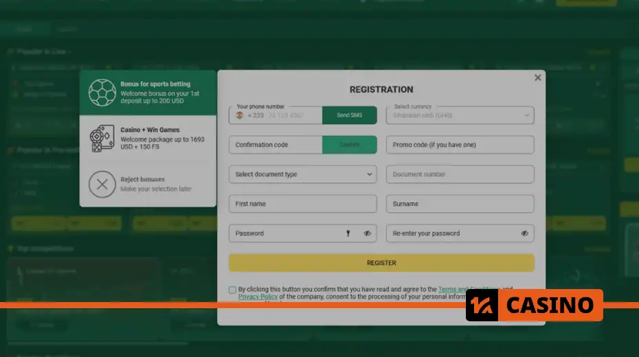Betwinner registration how to: step-by-step instructions on how to register at Betwinner using a promo code