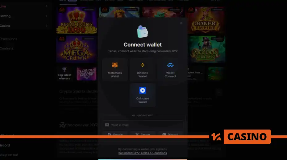Bookmaker XYZ cüzdan nasıl bağlanır – MetaMask ve diğer cüzdanlar için bağlantı ekranı
