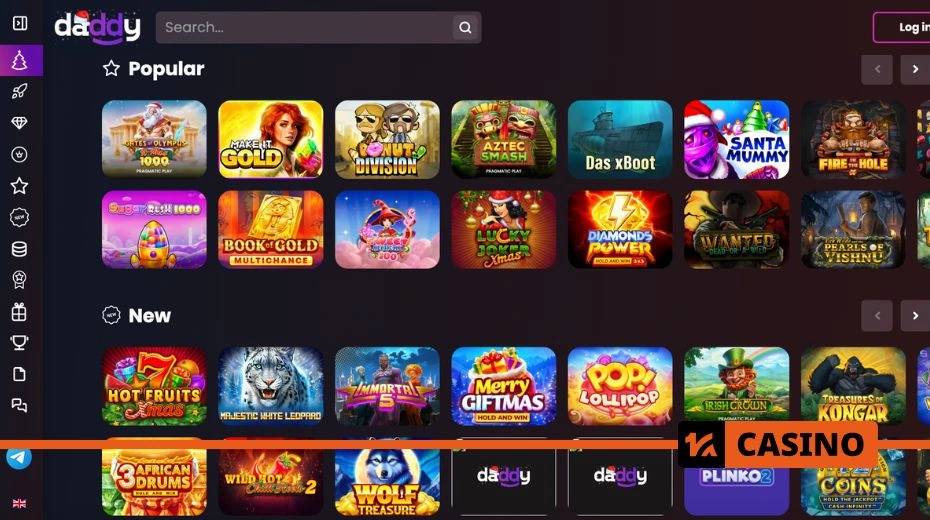 Слоты Daddy Casino с разнообразными тематиками и простыми механиками для игроков