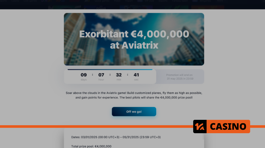 Exorbitant 4 000 000 EUR in Aviatrix at 1win: how to earn experience points