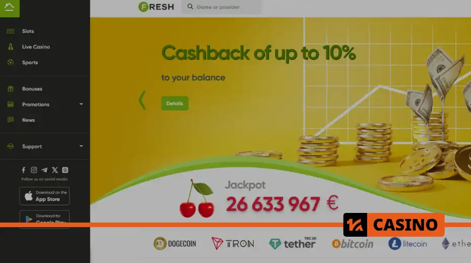Fresh casino сегодня где найти рабочее зеркало и доступ к бонусам