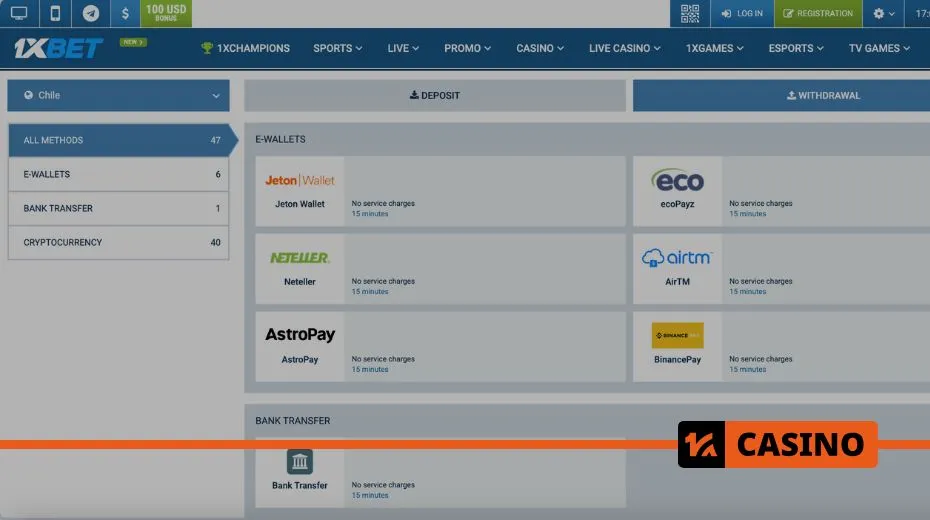 How to withdraw money from 1xbet to e-wallets, bank cards, or other payment systems