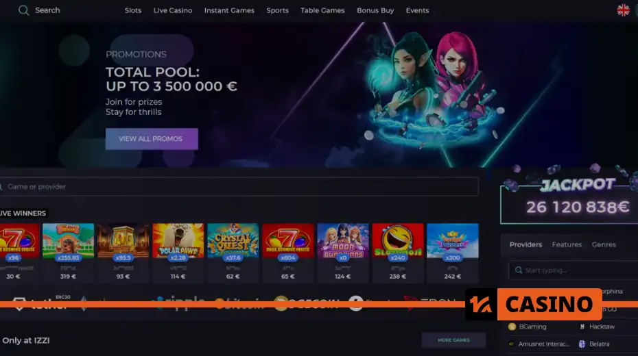 Recent winnings on the Izzi casino working site in 2025
