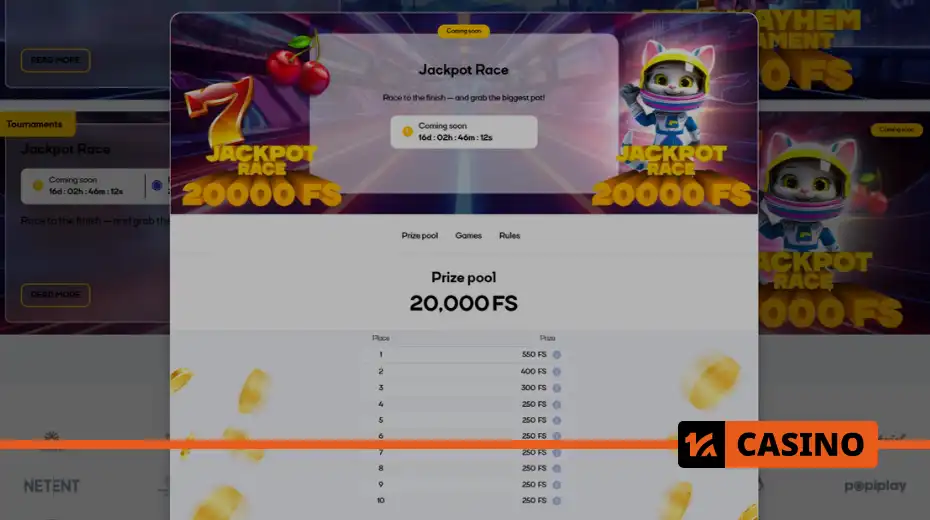 Jackpot Race at Cat casino how to join
