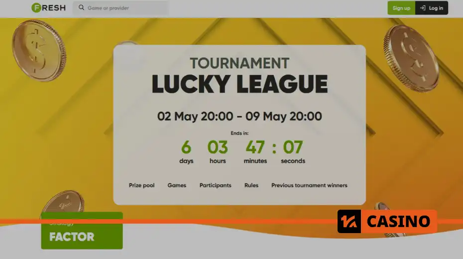 Lucky League Fresh casino turnuvası katılım koşulları