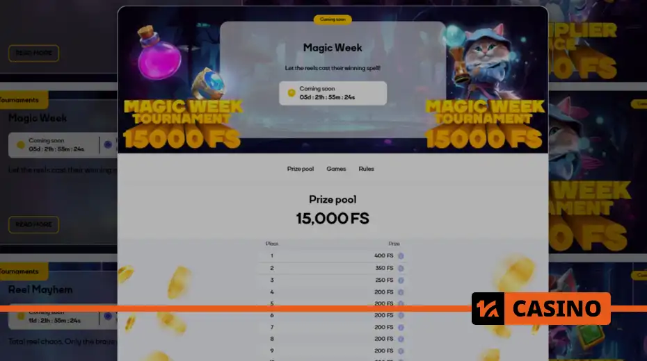 Magical Week at Cat Casino how to join the tournament