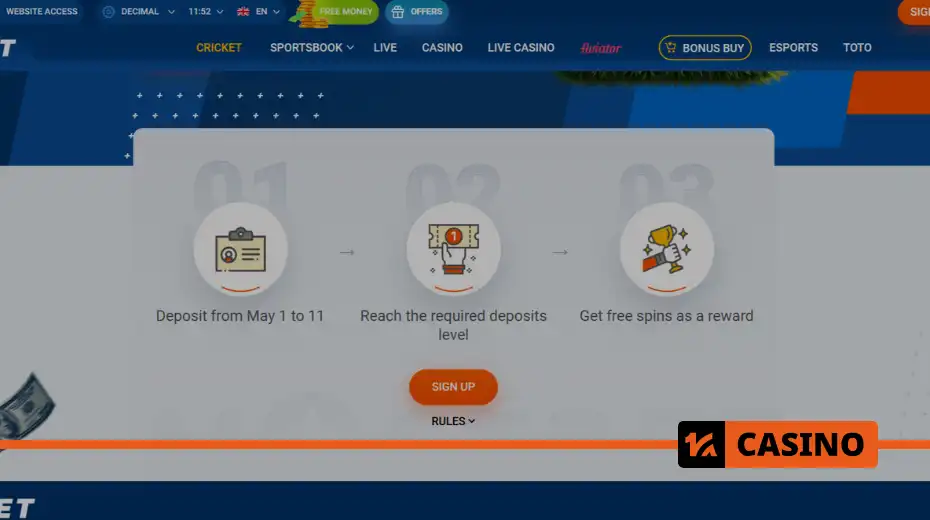 May Madness at Mostbet promo with free spins and cash rewards