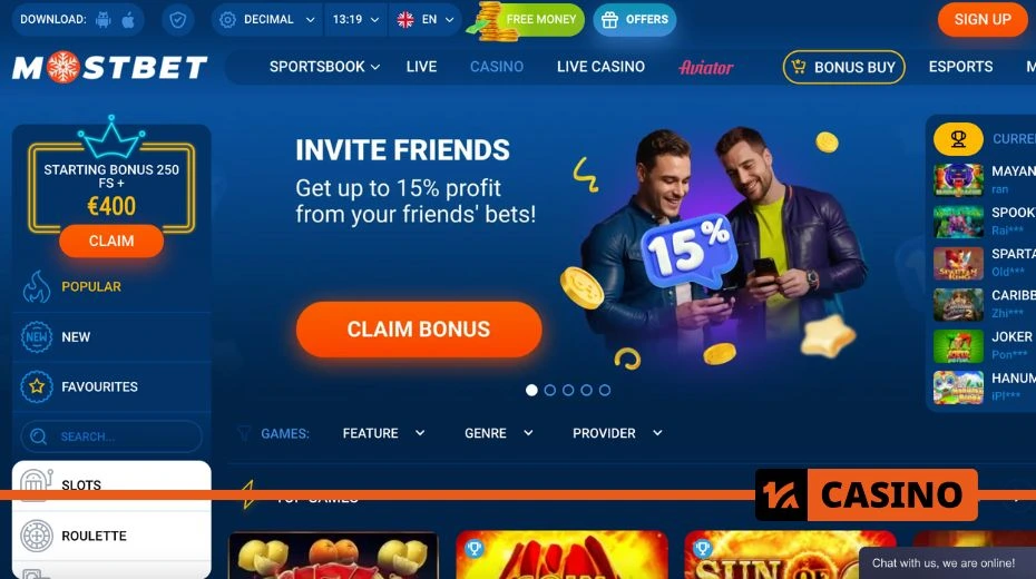 Mostbet official website providing secure access to games and user accounts