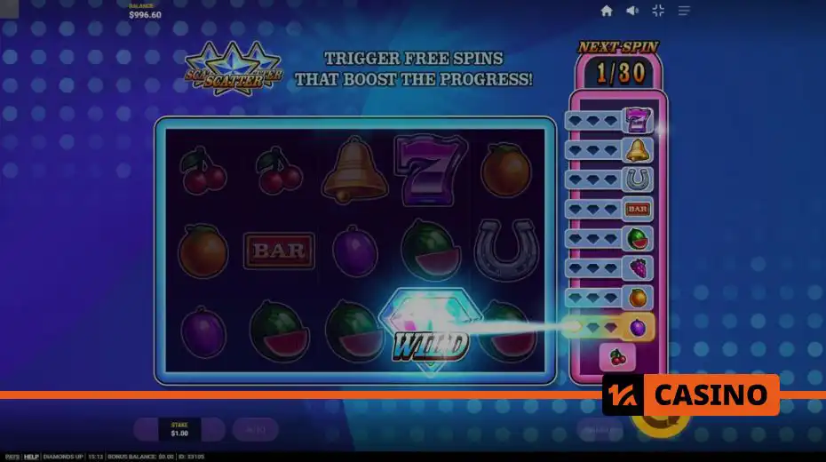 Diamonds Up by Red Tiger - A Classic with Progressive Mechanics