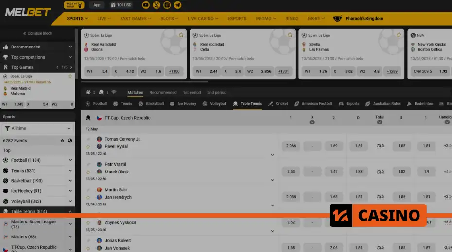 Melbet үстел теннисіне ставкалар стратегиясы – live және prematch режимдеріне арналған