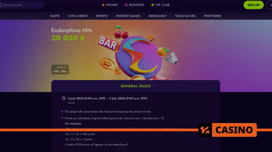 Endorphina Hits at Irwin casino 2025 – how to score points and win