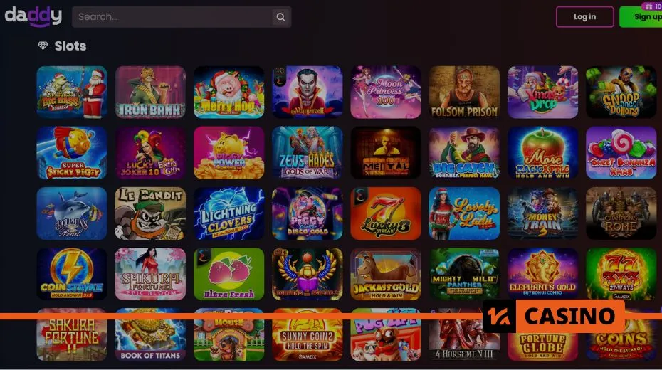 Which slot is the most profitable at Daddy Casino based on RTP and payouts